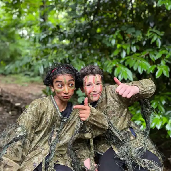 Campers participating in an archery session at Fota Island Adventure