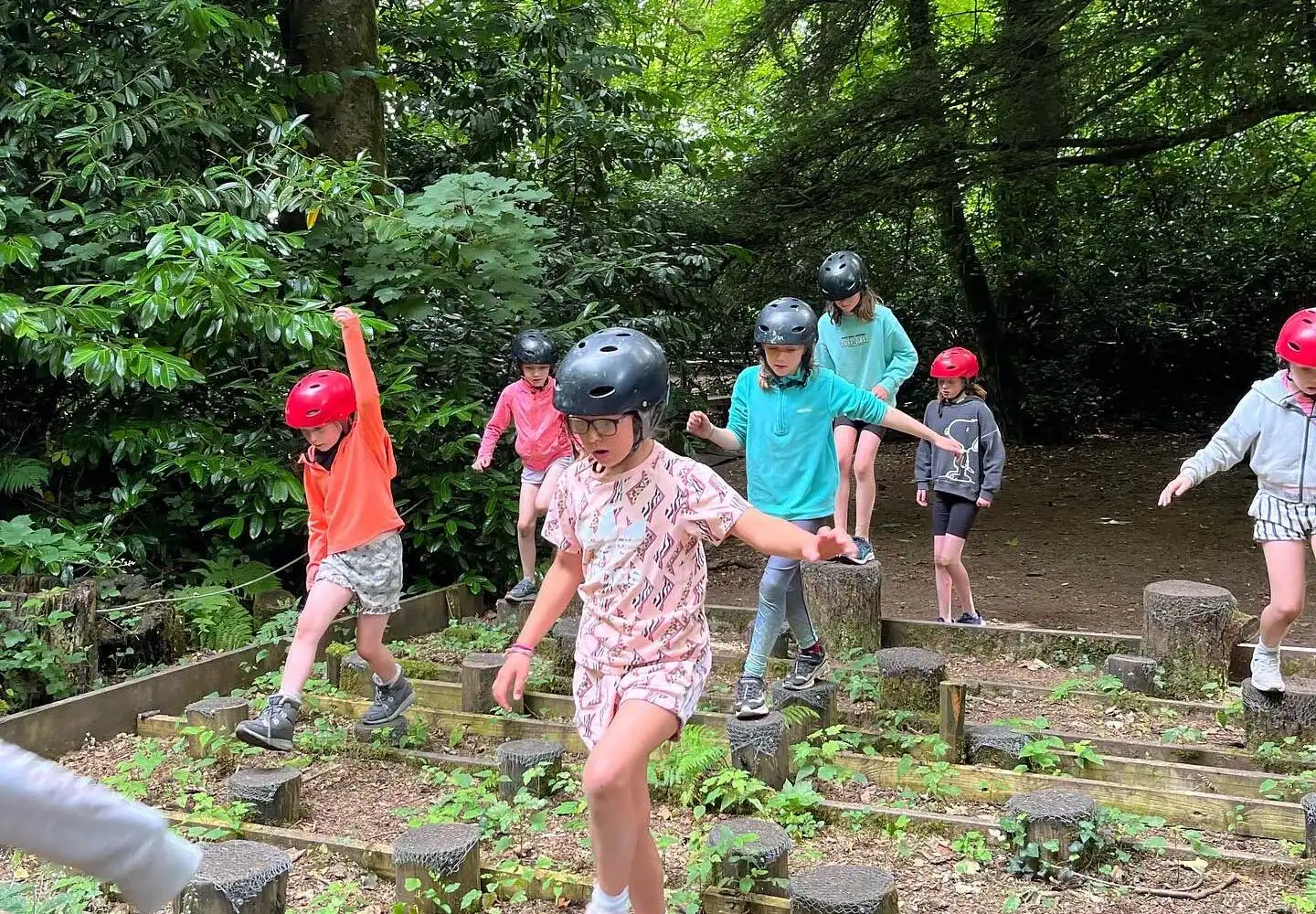 Campers kayaking on a serene lake at Fota Island Adventure
