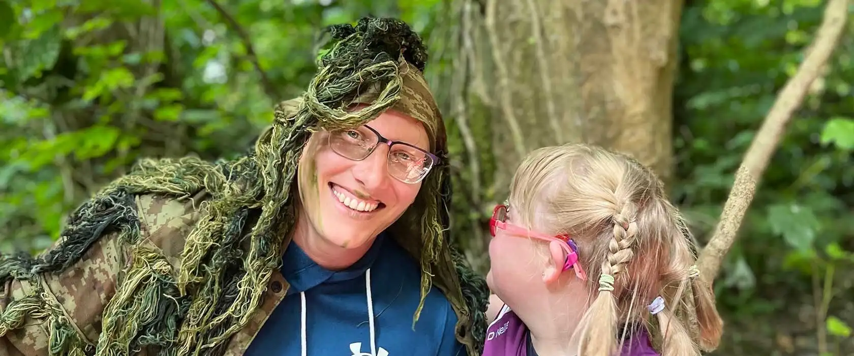 Children participating in a team-building activity at Fota Island Adventure
