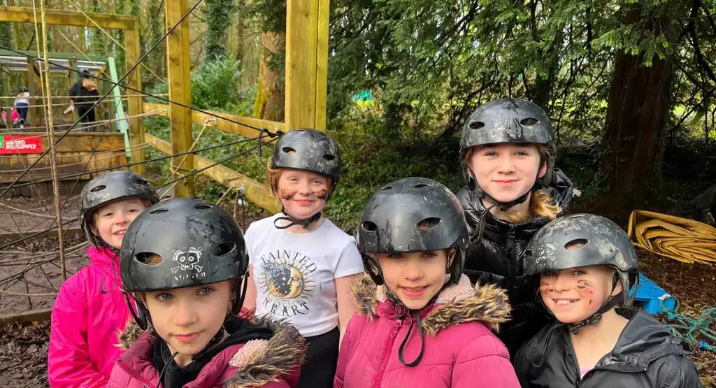 A group of friends enjoying a canoe ride at Fota Island Adventure