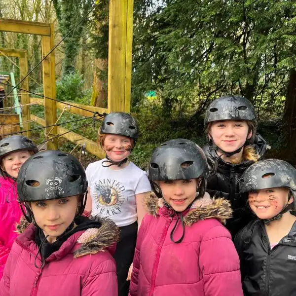 A group of friends enjoying a canoe ride at Fota Island Adventure