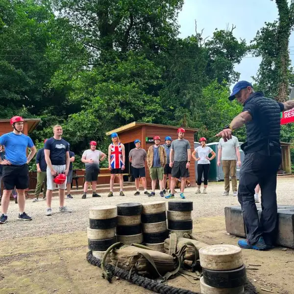 Stags and hens enjoying a zip-lining activity at Fota Island Adventure