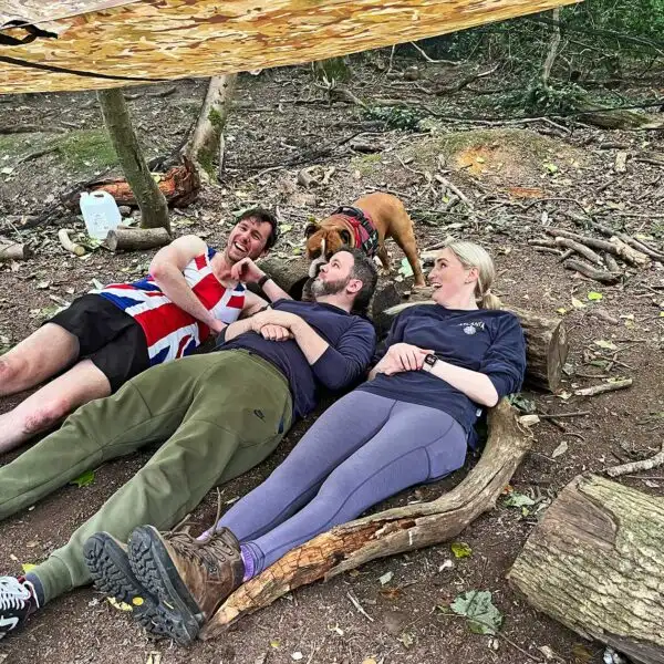 Participants in a canoeing challenge at Fota Island Adventure